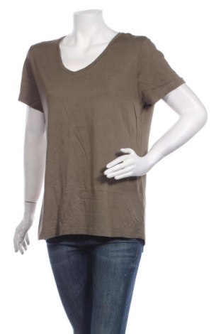 Tricou de femei Cream, Mărime XL, Culoare Verde, 50% bumbac, 50% modal, Preț 118,42 Lei