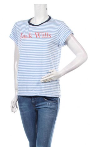 Γυναικείο t-shirt Jack Wills, Μέγεθος M, Χρώμα Μπλέ, 75% βαμβάκι, 25% πολυεστέρας, Τιμή 8,35 €