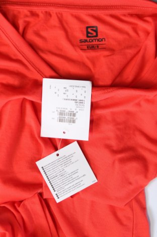 Γυναικείο t-shirt Salomon, Μέγεθος S, Χρώμα Κόκκινο, Πολυεστέρας, Τιμή 20,36 €
