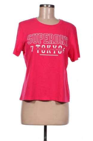 Γυναικείο t-shirt Superdry, Μέγεθος M, Χρώμα Ρόζ , Βαμβάκι, Τιμή 14,25 €