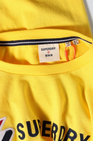 Γυναικείο t-shirt Superdry, Μέγεθος M, Χρώμα Κίτρινο, Βαμβάκι, Τιμή 20,36 €