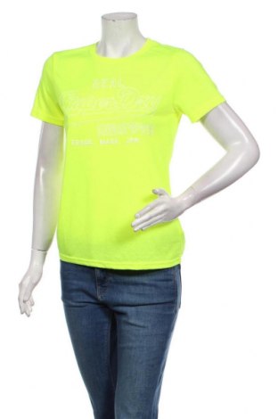 Γυναικείο t-shirt Superdry, Μέγεθος M, Χρώμα Κίτρινο, Πολυεστέρας, Τιμή 20,36 €