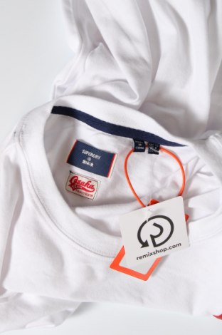 Γυναικείο t-shirt Superdry, Μέγεθος M, Χρώμα Λευκό, Βαμβάκι, Τιμή 20,36 €