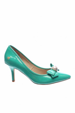 Дамски обувки Love Moschino, Размер 36, Цвят Зелен, Еко кожа, Цена 391,40 лв.