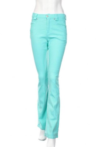 Дамски панталон Angelo Marani, Размер M, Цвят Син, 60% лен, 38% памук, 2% еластан, Цена 77,90 лв.