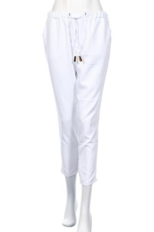 Дамски панталон Awama, Размер M, Цвят Бял, 95% полиестер, 5% еластан, Цена 33,25 лв.