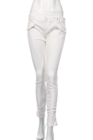 Pantaloni de femei Pinko, Mărime M, Culoare Alb, 97% bumbac, 3% elastan, Preț 217,11 Lei