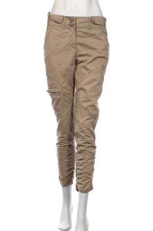 Дамски панталон Soulmate, Размер M, Цвят Бежов, 65% памук, 35% полиамид, Цена 31,24 лв.