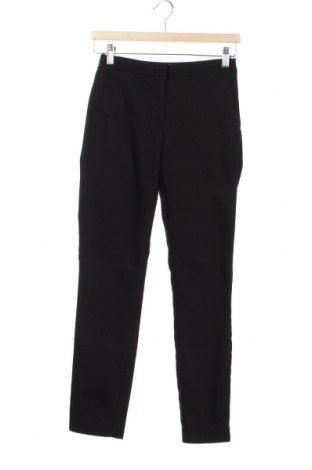 Дамски панталон Zara, Размер XS, Цвят Черен, 54% памук, 42% полиестер, 4% еластан, Цена 35,00 лв.