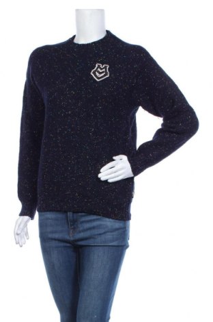 Дамски пуловер Love Moschino, Размер M, Цвят Син, 60% вълна, 20% вискоза, 20% полиамид, Цена 129,15 лв.