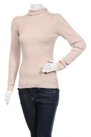 Дамски пуловер Massimo Dutti, Размер L, Цвят Розов, 55% коприна, 45% вълна, Цена 48,00 лв.