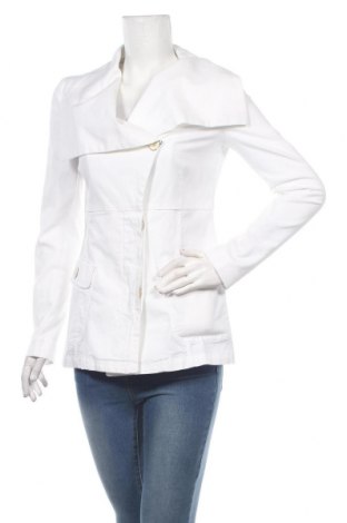 Дамски шлифер Armani Jeans, Размер M, Цвят Бял, 98% памук, 2% еластан, Цена 317,47 лв.