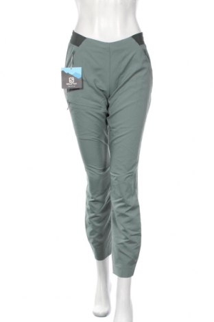 Дамски спортен панталон Salomon, Размер M, Цвят Зелен, Полиестер, Цена 188,30 лв.