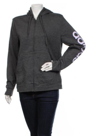 Damen Sweatshirt Adidas, Größe XL, Farbe Grau, 70% Baumwolle, 30% Polyester, Preis 27,14 €