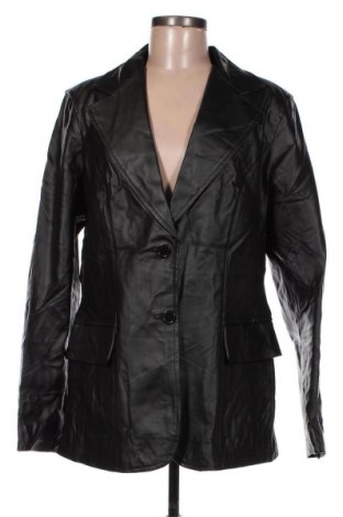 Дамско кожено яке Sara Kelly By Ellos, Размер XL, Цвят Черен, Еко кожа, Цена 102,90 лв.