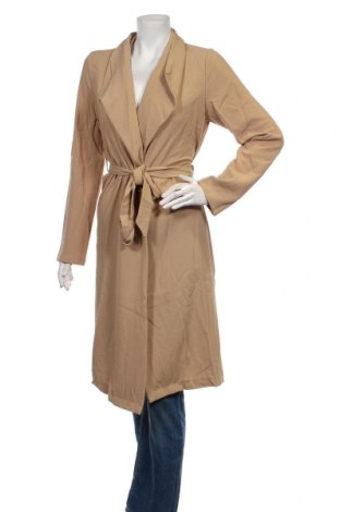 Дамско палто NA-KD, Размер S, Цвят Бежов, 93% полиестер, 7% еластан, Цена 98,02 лв.
