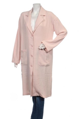 Дамско палто NA-KD, Размер M, Цвят Розов, 93% полиестер, 7% еластан, Цена 92,22 лв.