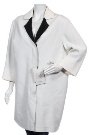 Дамско палто Roland Mouret, Размер M, Цвят Бял, Вълна, коприна, Цена 767,97 лв.