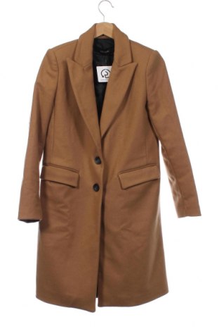 Дамско палто Zara, Размер XS, Цвят Бежов, Цена 67,00 лв.