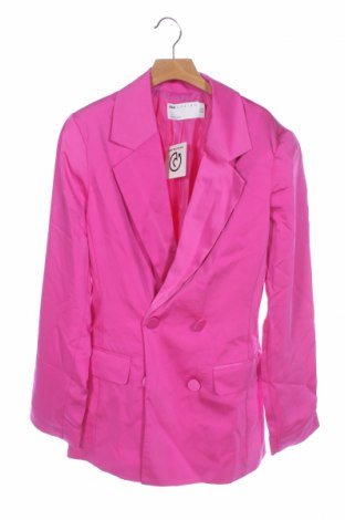Дамско сако ASOS, Размер XS, Цвят Розов, Полиестер, Цена 91,50 лв.