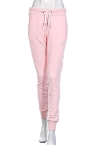 Γυναικείο αθλητικό παντελόνι Superdry, Μέγεθος M, Χρώμα Ρόζ , 69% βαμβάκι, 31% πολυεστέρας, Τιμή 23,27 €