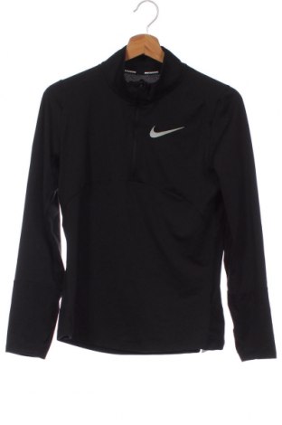 Детска спортна блуза Nike, Размер 13-14y/ 164-168 см, Цвят Черен, 88% полиестер, 12% еластан, Цена 37,80 лв.