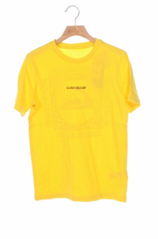 Детска тениска Quiksilver, Размер 9-10y/ 140-146 см, Цвят Жълт, Памук, Цена 21,00 лв.