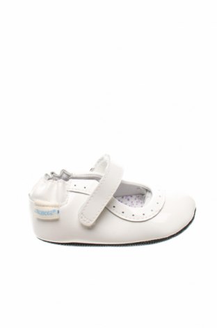 Детски обувки Robeez, Размер 17, Цвят Бял, Естествен велур, Цена 15,01 лв.