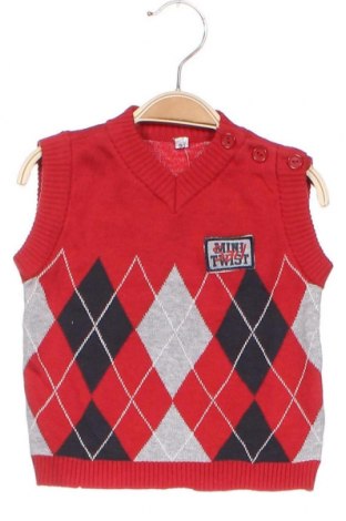Детски пуловер, Размер 9-12m/ 74-80 см, Цвят Червен, Памук, Цена 22,31 лв.