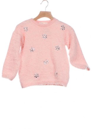 Детски пуловер Koton, Размер 3-4y/ 104-110 см, Цвят Розов, 50% акрил, 50% полиестер, Цена 22,00 лв.