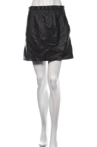Кожена пола Zara Knitwear, Размер S, Цвят Черен, Цена 21,84 лв.