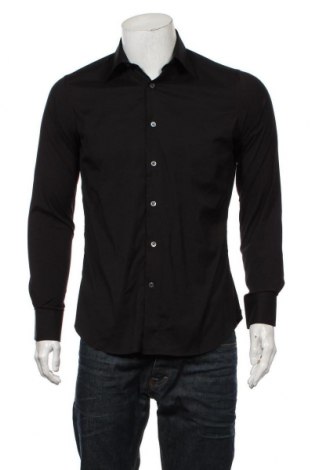 Мъжка риза Alea, Размер M, Цвят Черен, 75% памук, 23% полиамид, 2% еластан, Цена 39,22 лв.