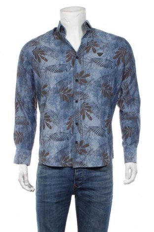 Мъжка риза Armani Jeans, Размер S, Цвят Син, Памук, Цена 96,00 лв.