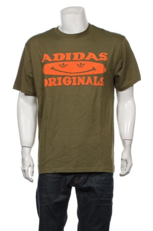 Мъжка тениска Adidas Originals, Размер L, Цвят Зелен, Памук, Цена 55,30 лв.