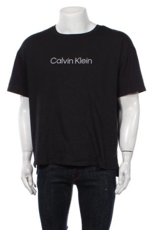 Мъжка тениска Calvin Klein, Размер XL, Цвят Черен, 60% памук, 40% полиестер, Цена 36,00 лв.