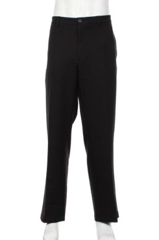 Мъжки панталон Haggar, Размер XXL, Цвят Черен, Полиестер, Цена 27,56 лв.