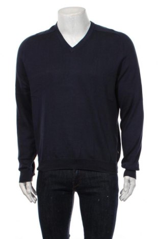 Мъжки пуловер Aquascutum, Размер M, Цвят Син, Памук, Цена 48,84 лв.