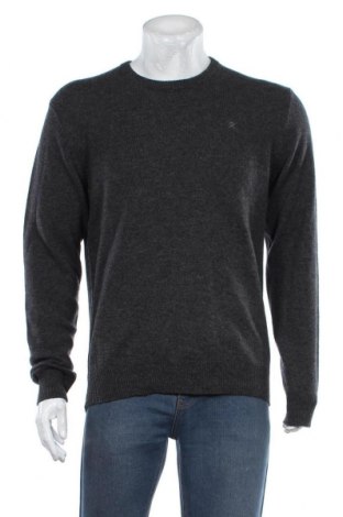 Мъжки пуловер Hackett, Размер M, Цвят Сив, Вълна, Цена 89,47 лв.