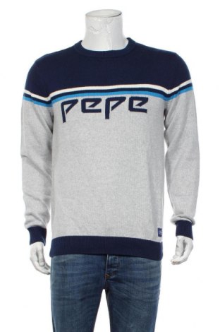 Мъжки пуловер Pepe Jeans, Размер M, Цвят Сив, Памук, Цена 126,75 лв.