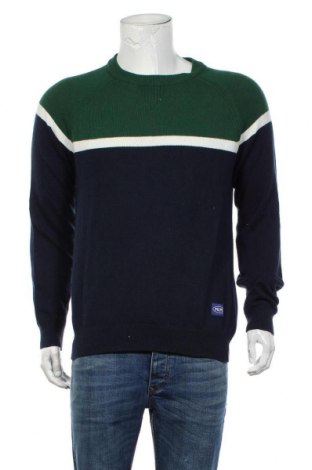 Мъжки пуловер Pepe Jeans, Размер M, Цвят Зелен, 55% памук, 40% полиамид, 5% вълна, Цена 149,25 лв.