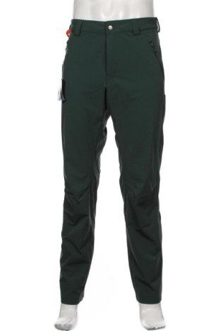 Pantaloni trening de bărbați Salomon, Mărime L, Culoare Verde, 86% poliamidă, 14% elastan, Preț 598,92 Lei