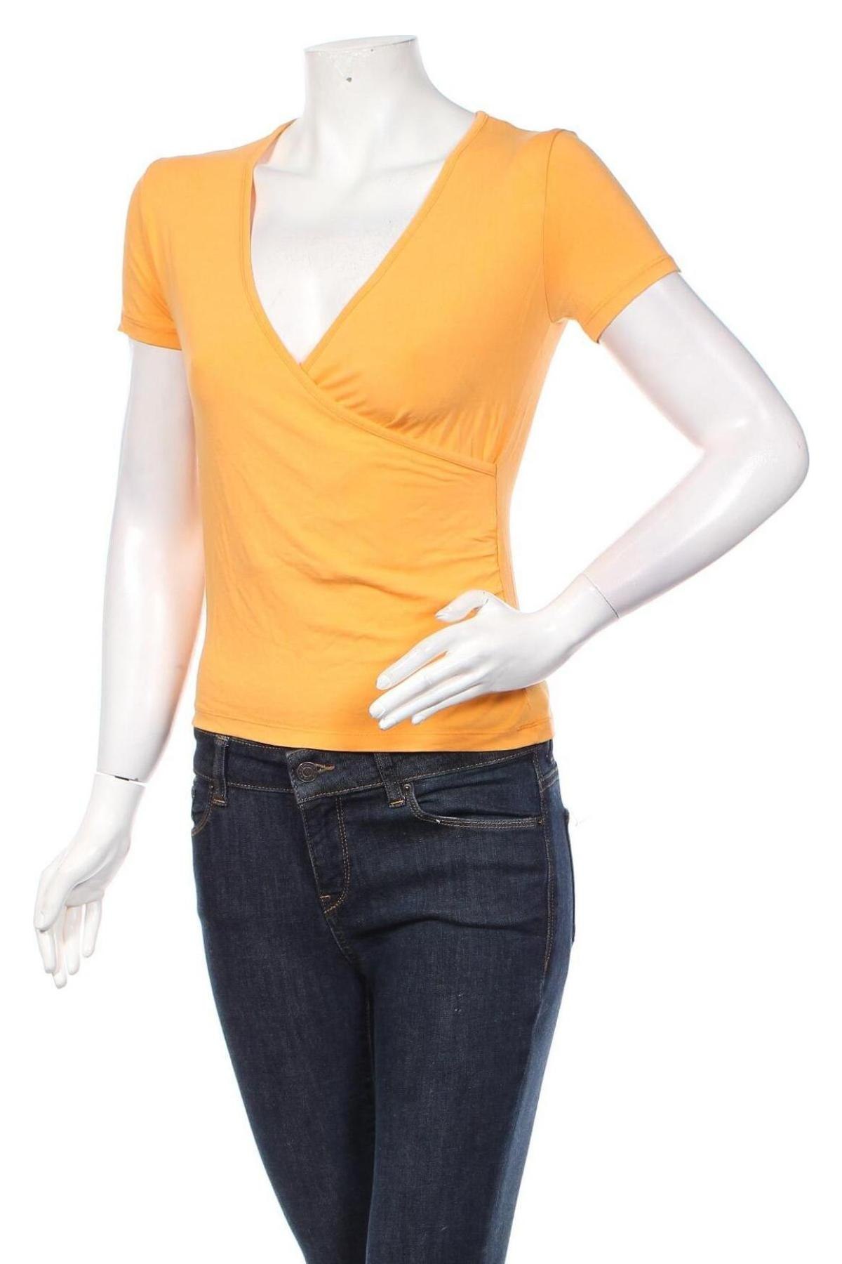 Дамска блуза Angie, Размер S, Цвят Оранжев, Цена 26,00 лв.