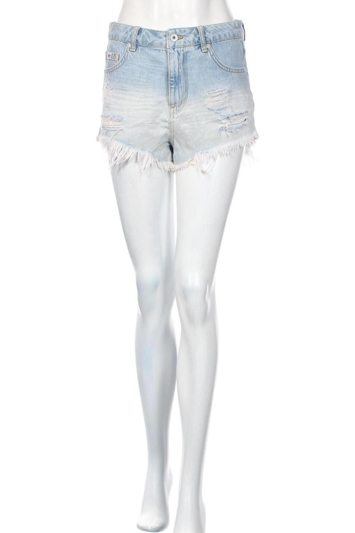 Дамски къс панталон Superdry, Размер S, Цвят Син, Цена 139,00 лв.