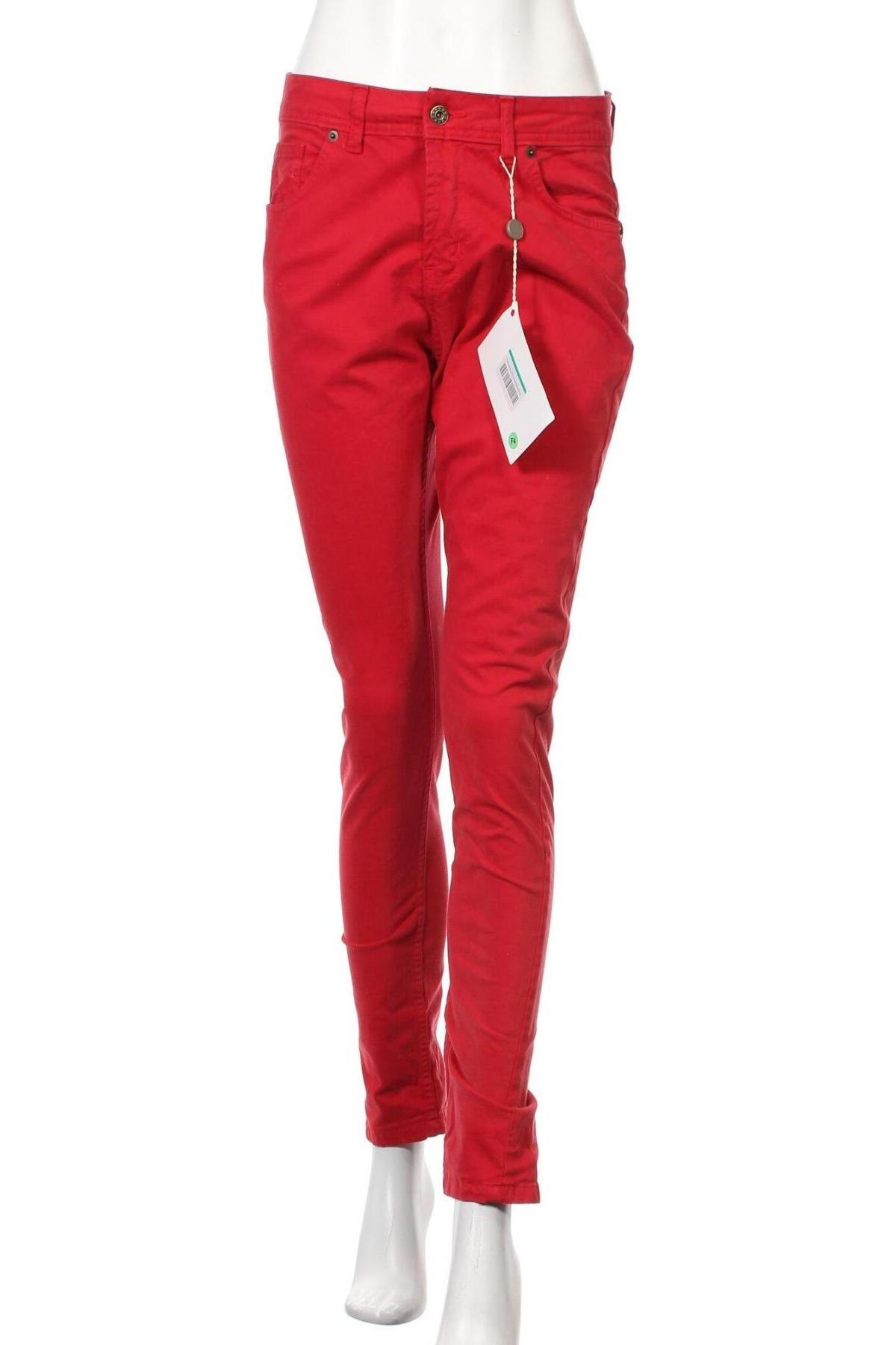 Дамски панталон Les Filles, Размер S, Цвят Червен, Цена 76,65 лв.