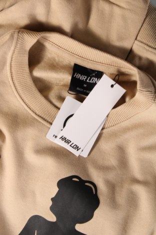 Γυναικεία μπλούζα HNR LDN, Μέγεθος M, Χρώμα  Μπέζ, Τιμή 37,11 €
