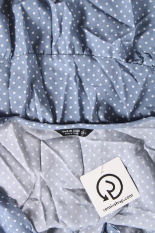 Дамска блуза SHEIN, Размер XXL, Цвят Син, Цена 8,06 лв.