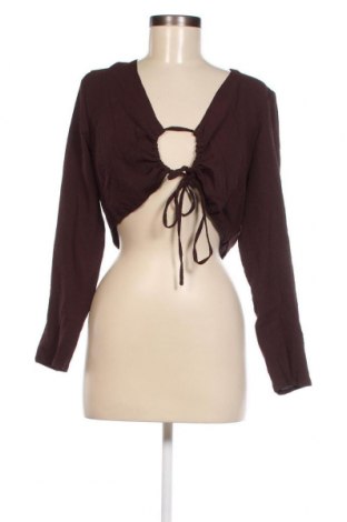 Дамска блуза SHEIN, Размер XL, Цвят Кафяв, Цена 4,34 лв.