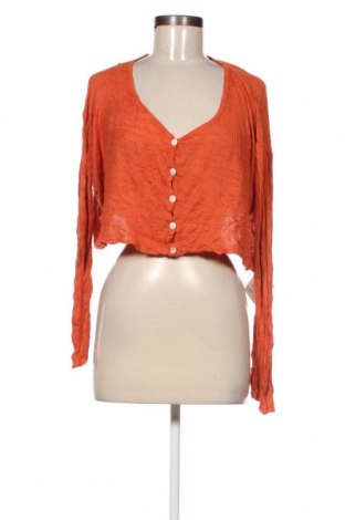 Cardigan de damă, Mărime L, Culoare Portocaliu, Preț 66,77 Lei