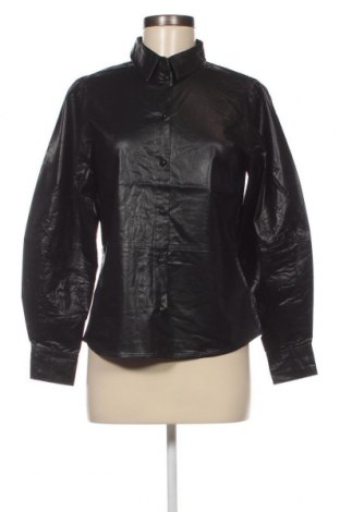 Γυναικείο δερμάτινο πουκάμισο Edited, Μέγεθος XS, Χρώμα Μαύρο, Τιμή 3,71 €