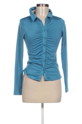 Γυναικείο πουκάμισο Nly Trend, Μέγεθος XS, Χρώμα Μπλέ, Τιμή 9,28 €